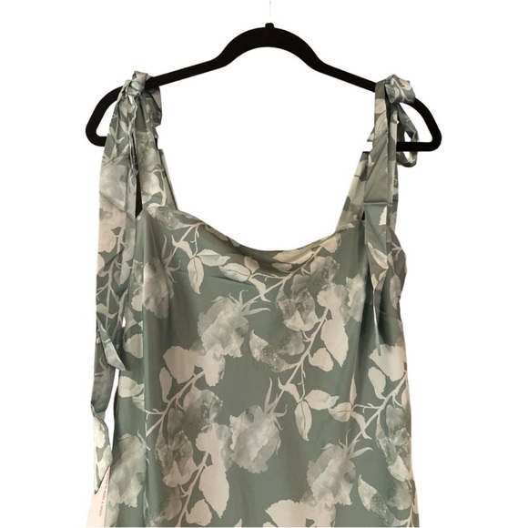 Modcloth Green Floral Midi Dress - Picture 4 of 7